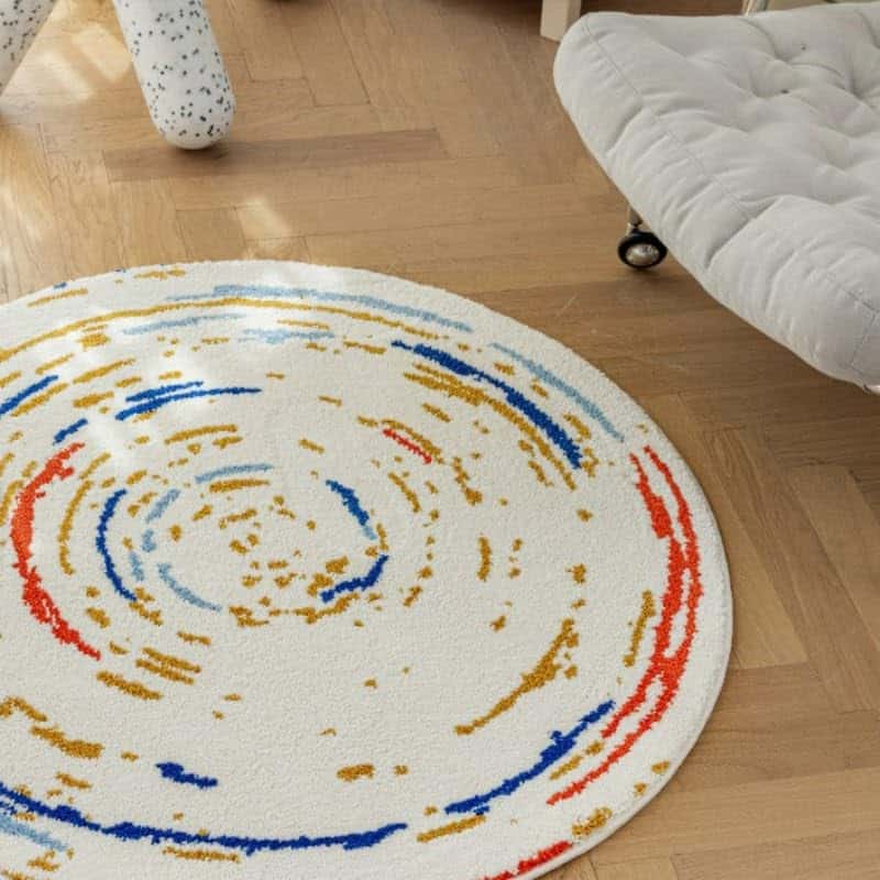 Tapete de Juego Poowe Redondo Bohemio Alfombra de Juego - Imagen 9