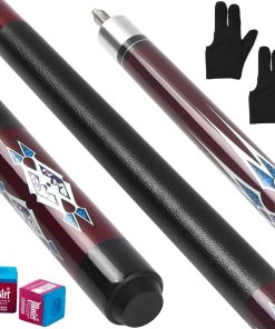 Juego de 5 palos de billar Kmise, palo de billar de 58"