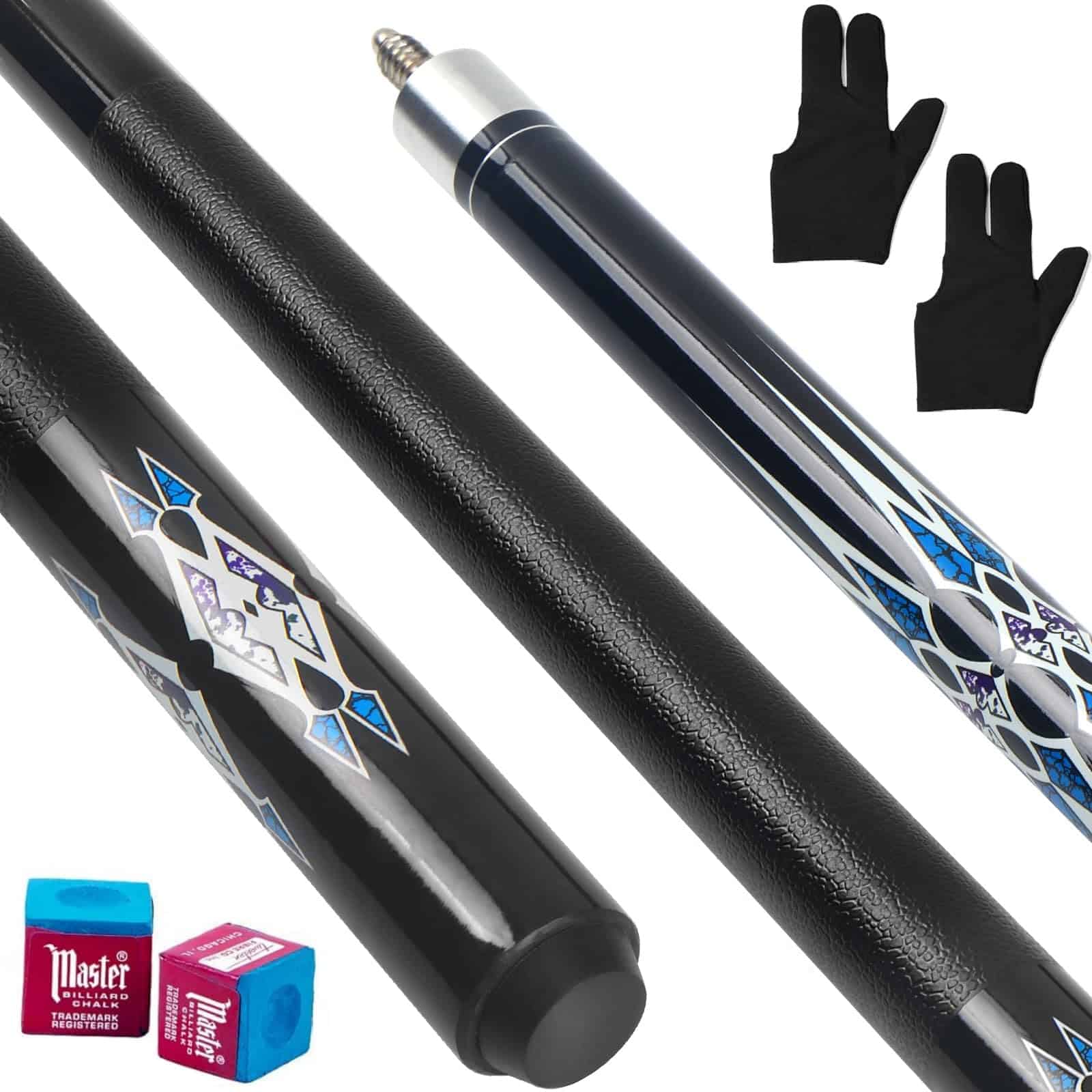 Juego de 5 palos de billar Kmise, palo de billar de arce