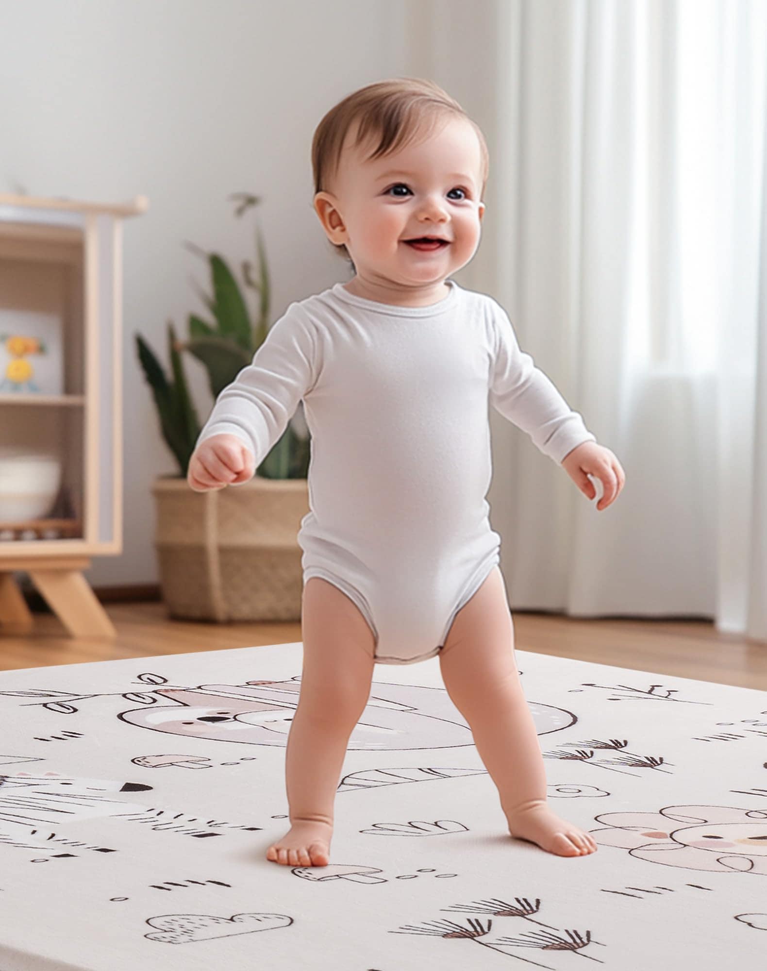 Tapete de Juego para Bebés ROBUD, Tapete de Juegos para