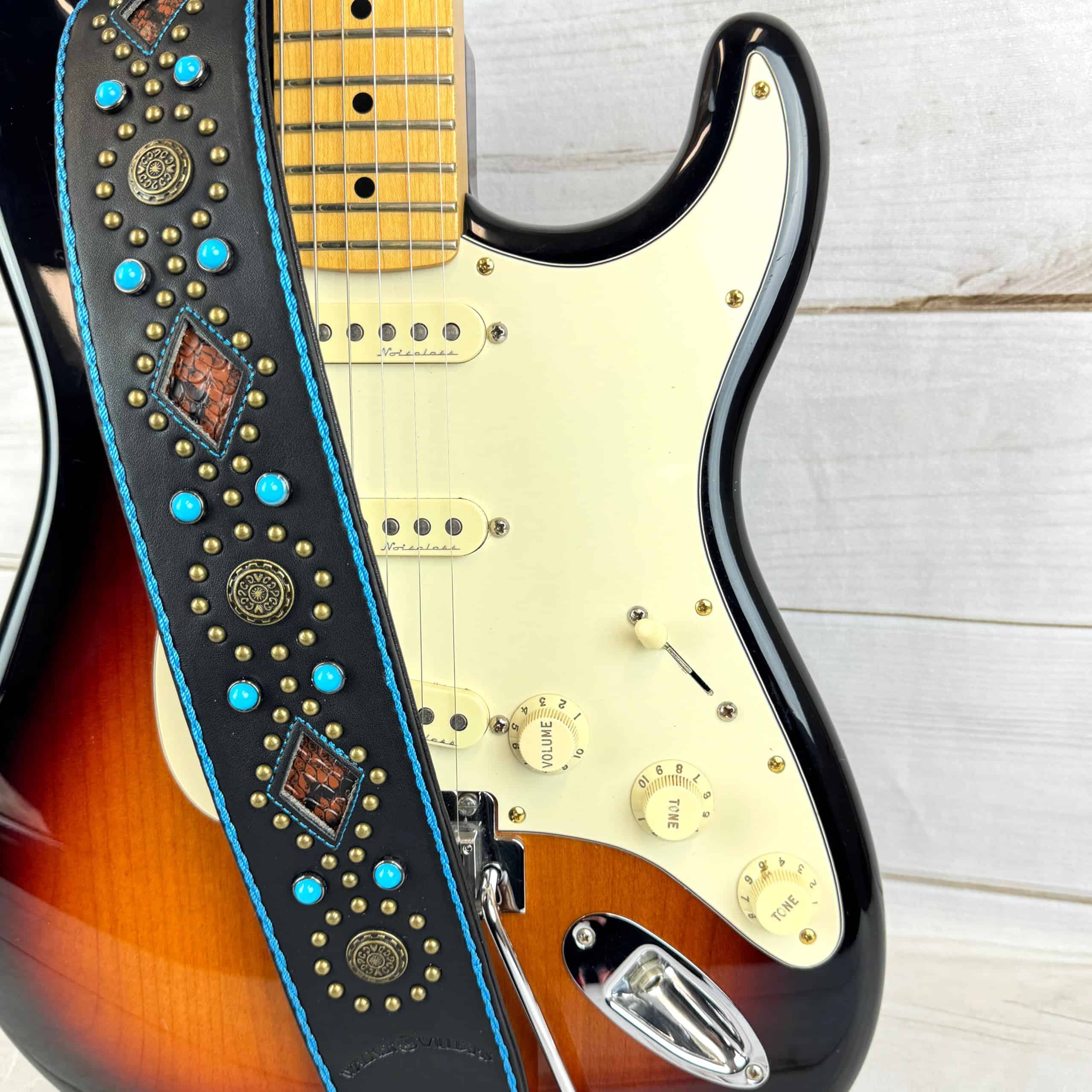 Correa de Guitarra Walker And Williams GTR-20-BLU Turquesa - Imagen 3