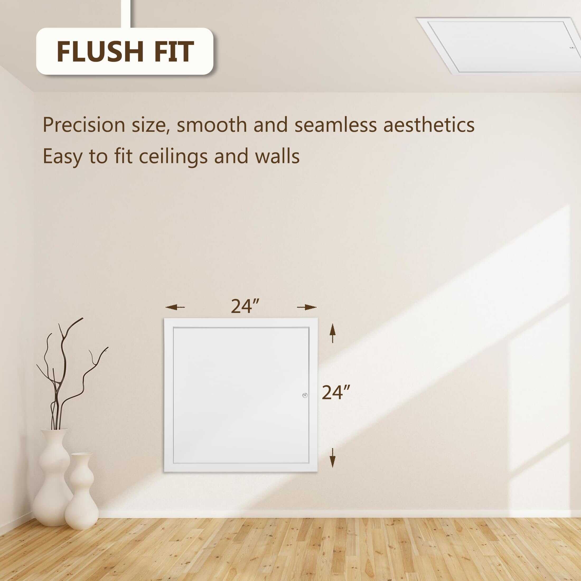 Panel de Acceso Grueso de 1 mm de 24 x 24 para Tablaroca, - Imagen 3