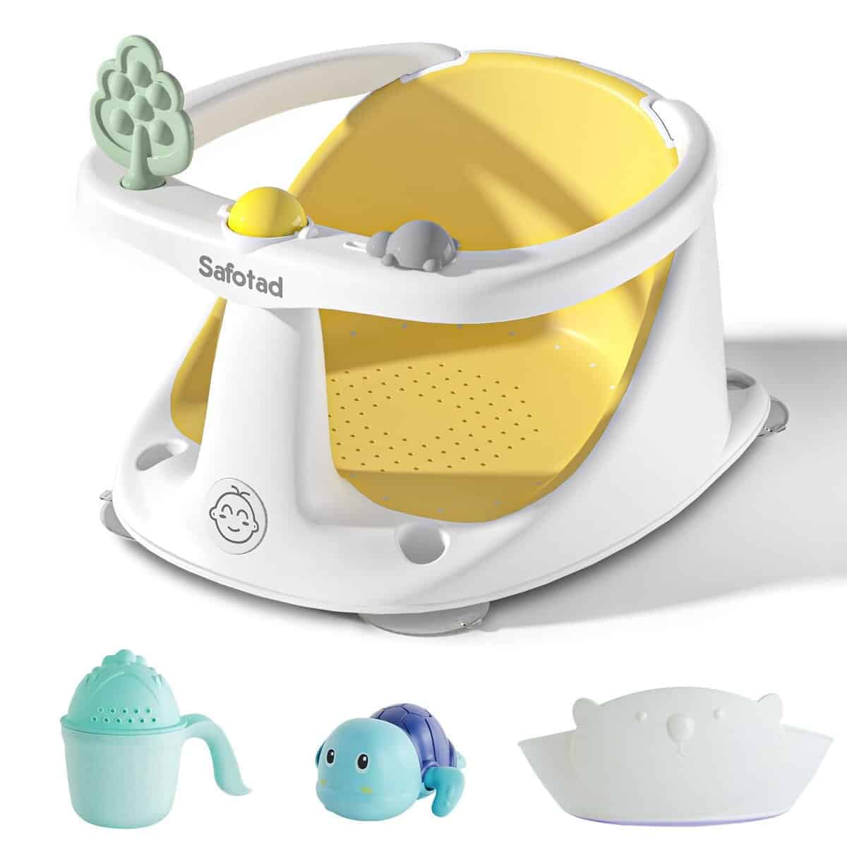 Asiento de Baño para Bebé con Ventosas, Silla de Bañera de