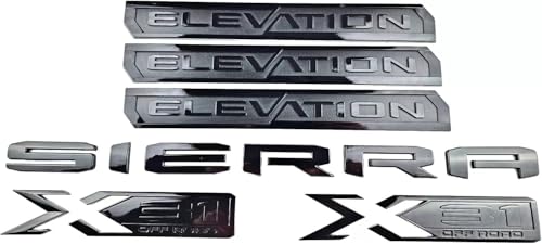Emblema de 6 piezas Elevation Sierra Bed X31 para Puerta y