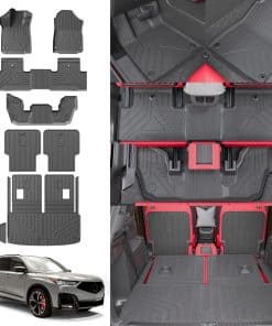 Thinzyou Tapetes de Piso Compatibles con Acura MDX