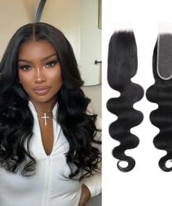 Cierre de encaje HD 2x6 Onda corporal Cabello humano