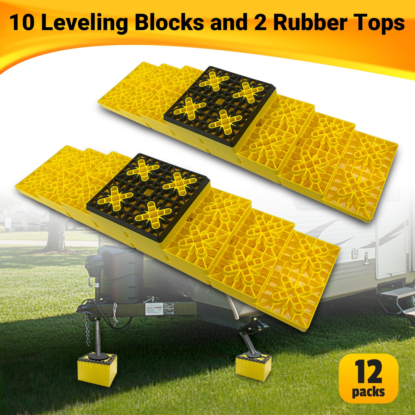 Bloques de Nivelación para RV ROBLOCK 12 Paquete, Bloques - Imagen 6