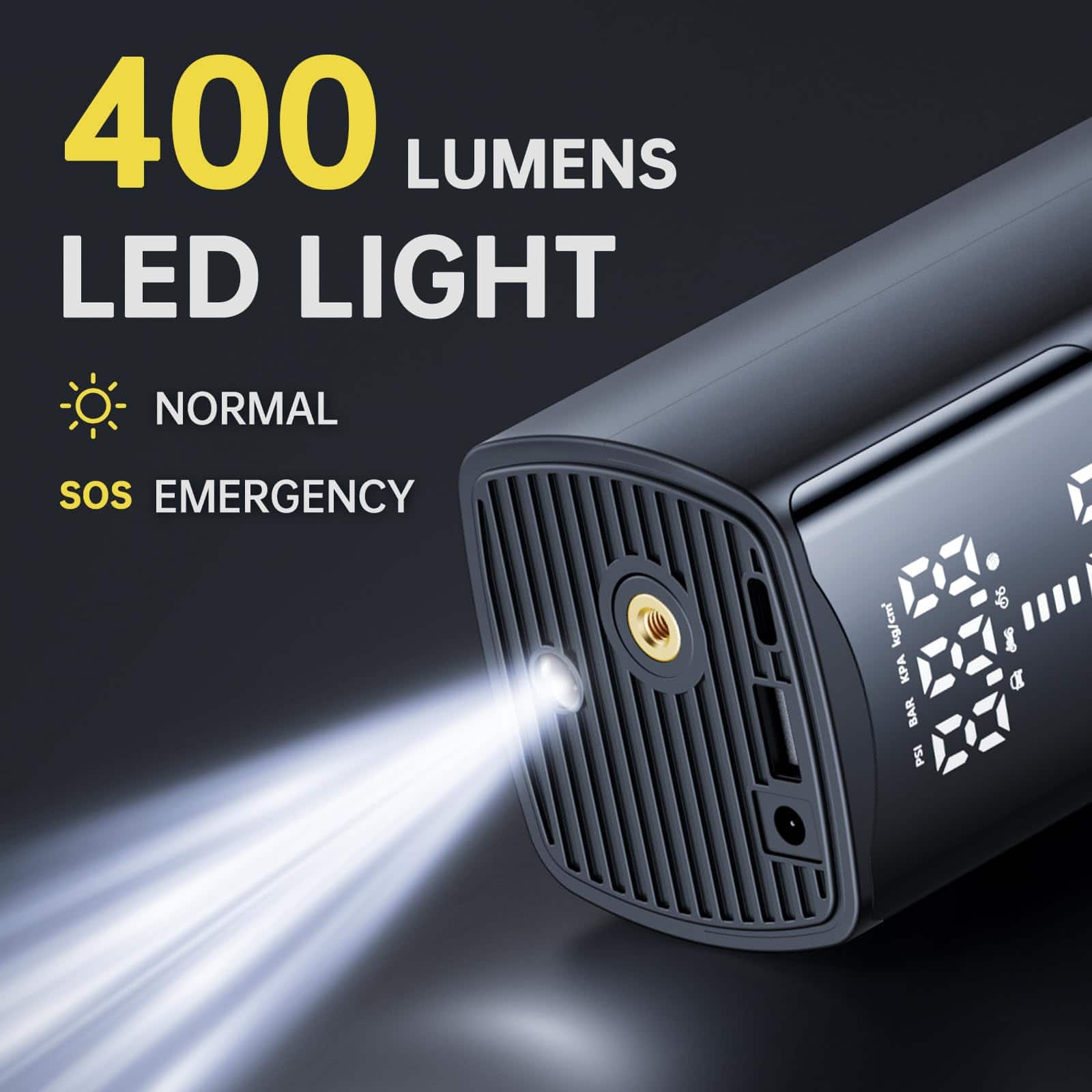 Inflador de neumáticos Compresor de aire portátil, Bomba de - Imagen 6