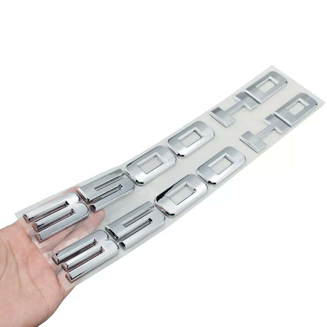 2 Emblemas Plásticos Matte Black 3500HD 3500 HD para Gm - Imagen 3