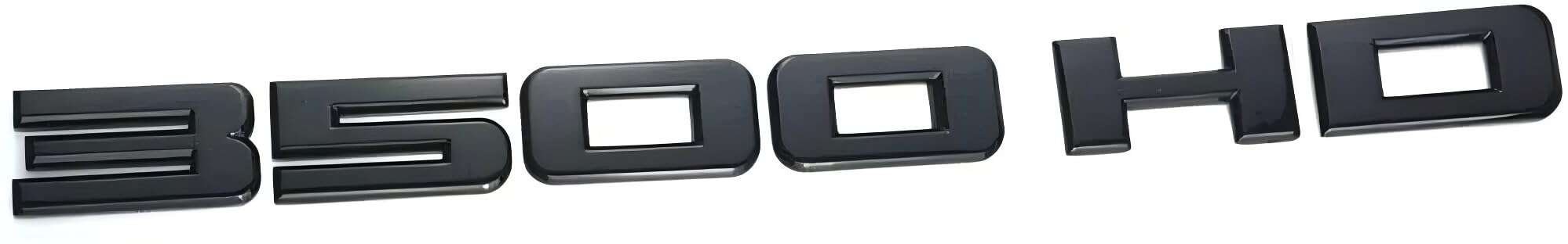 2 piezas Mate Negro 3500HD 3500 HD Placas Emblemas - Imagen 4