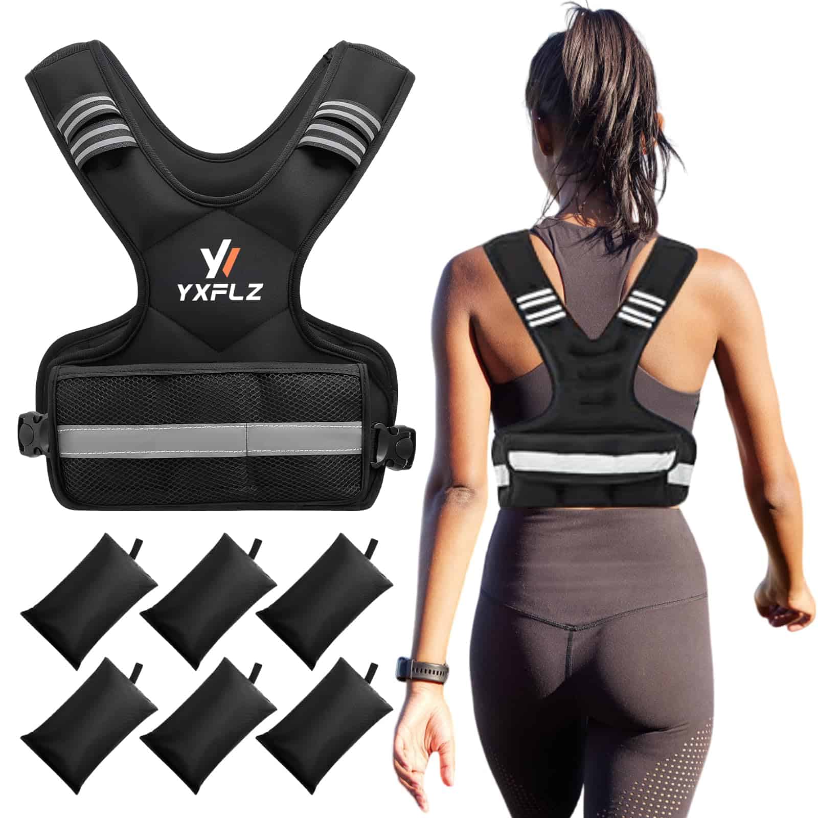 Chaleco con Pesas para Mujeres y Hombres, Yxflz 4-10lbs