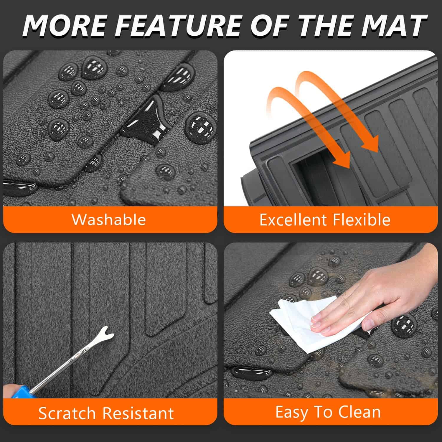 powoq Cargo Mat Compatible con Acura MDX 2022-2025 Tapete - Imagen 6