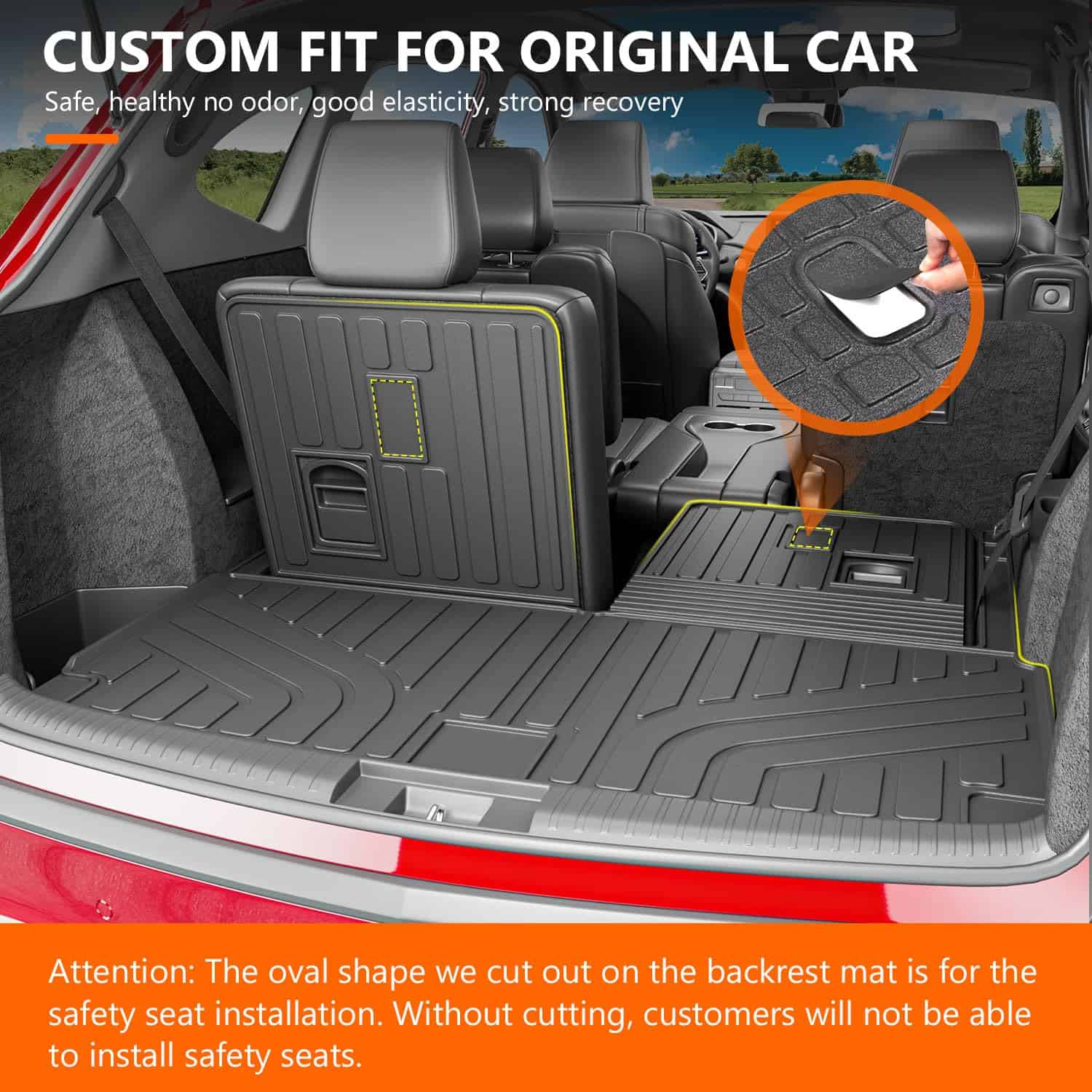 powoq Cargo Mat Compatible con Acura MDX 2022-2025 Tapete - Imagen 3