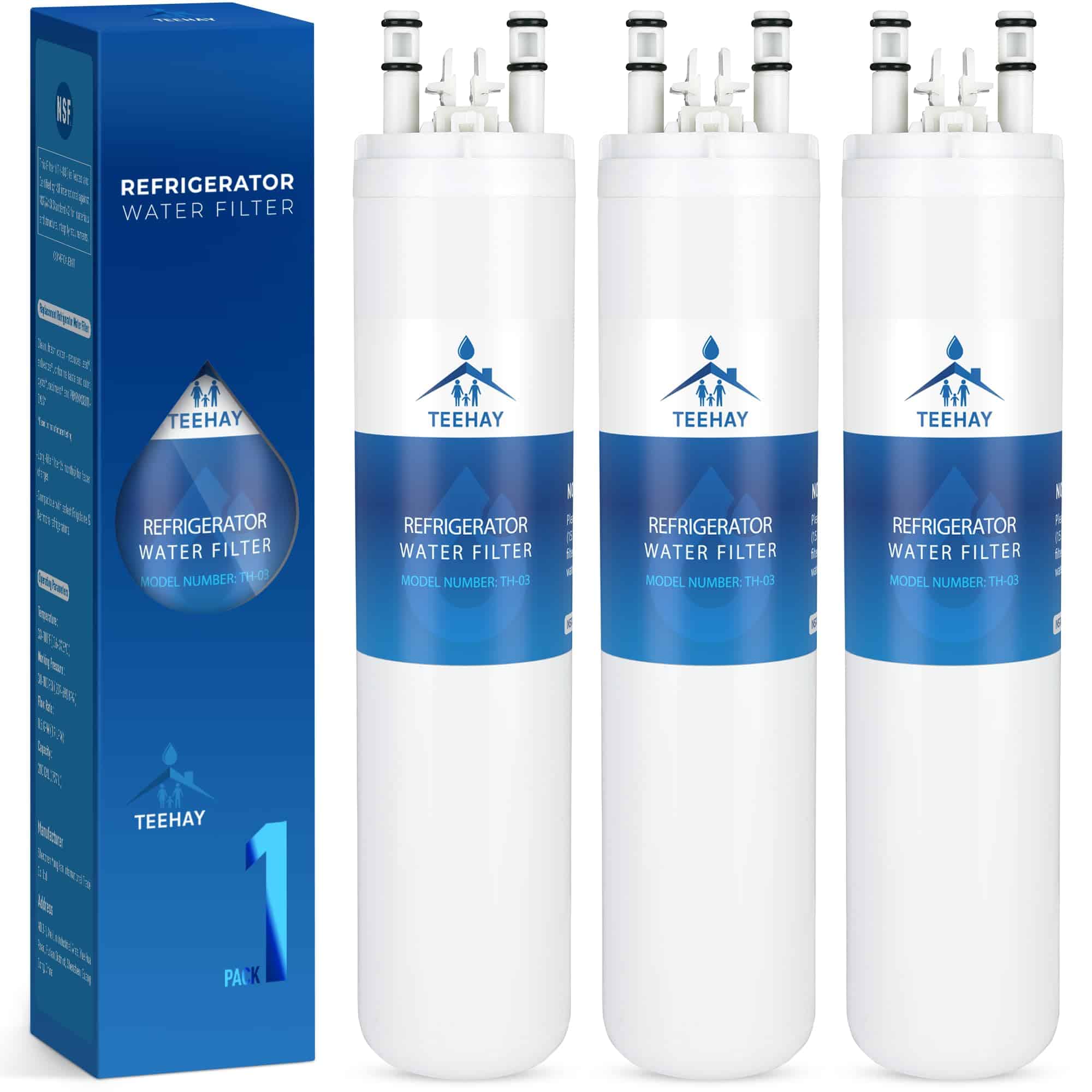 TEEHAY Filtro de Agua de Repuesto ULTRAWF, -Blanco