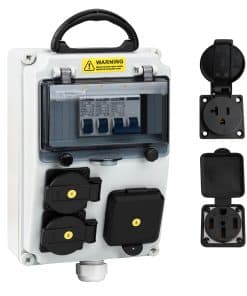 Caja de toma de corriente para RV JINDOUZI, Panel de toma