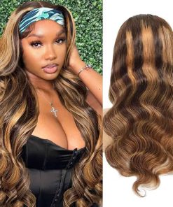 Pelucas de Cabello Humano Ombre Headband #4/27 Destacado