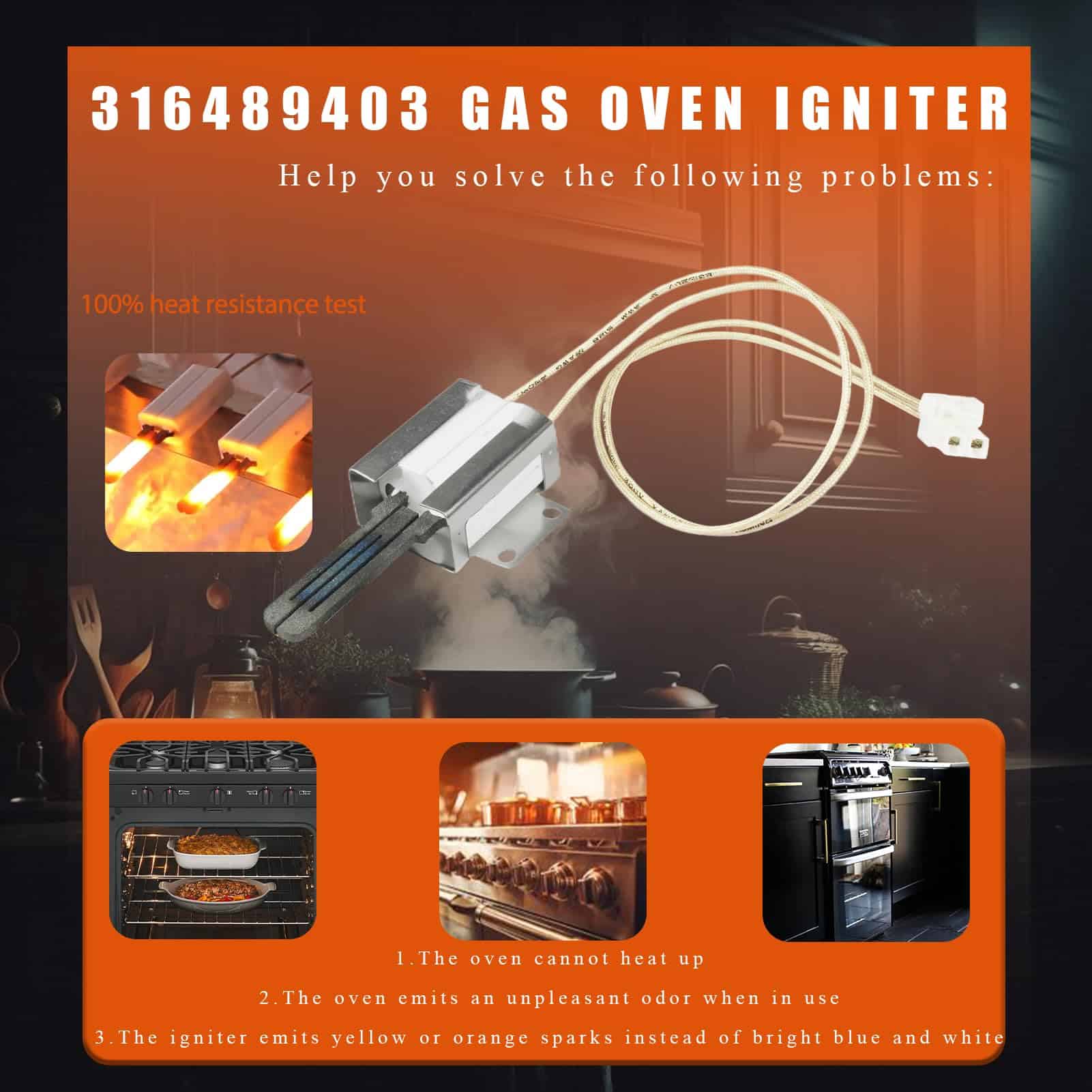 Actualización 2025 316489403 Ignitor de Horno de Cocina a - Imagen 6