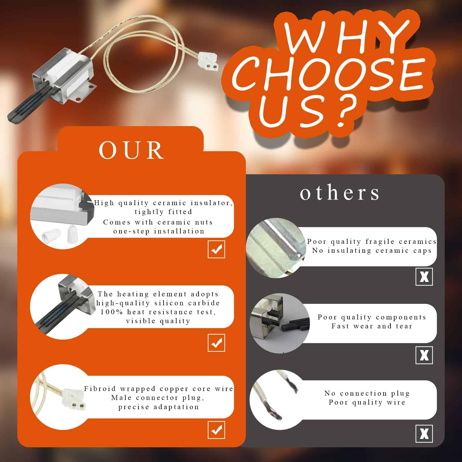 Actualización 2025 316489403 Ignitor de Horno de Cocina a - Imagen 5