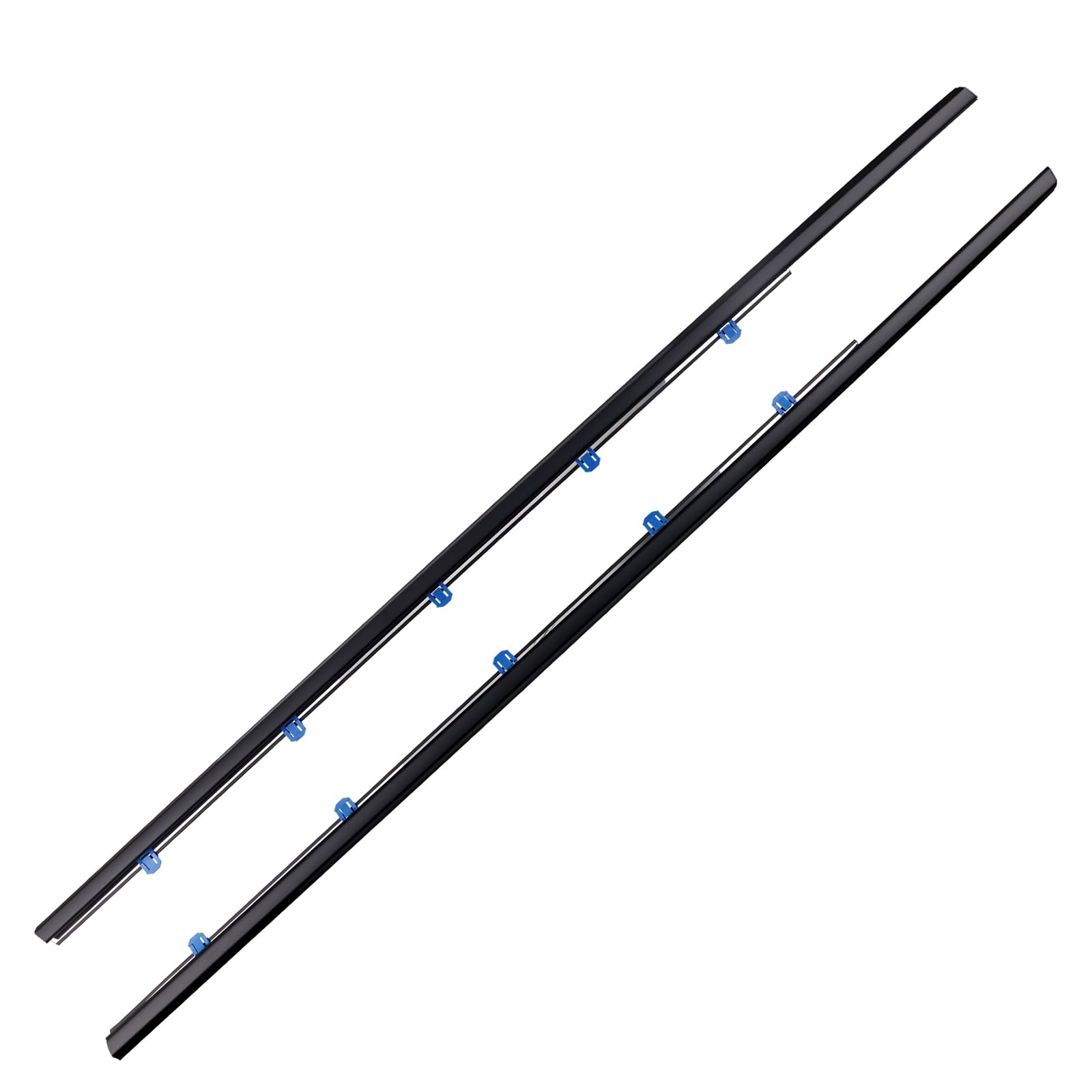 2PCS Weatherstrip Window Moulding Trim Seal Belt Driver &