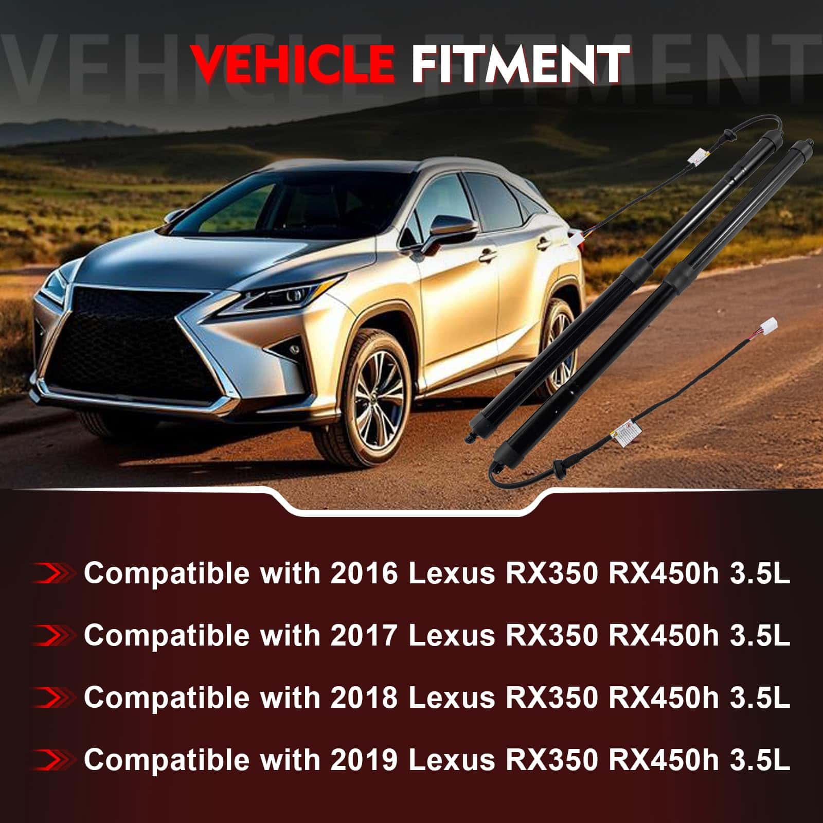 2Pcs 68920-48031 Soporte de Elevación Eléctrico para Portón - Imagen 3