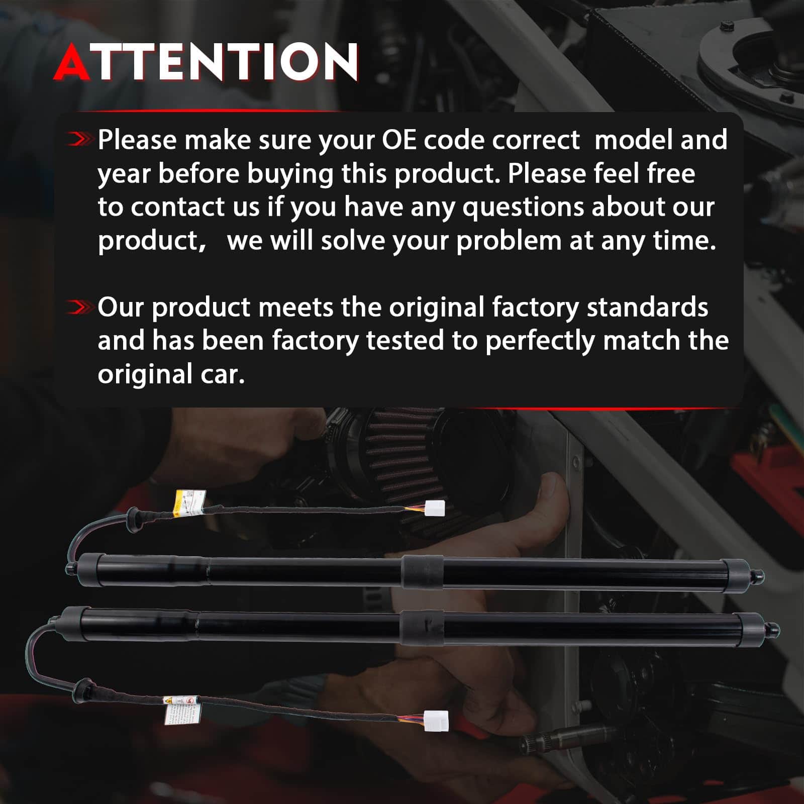2Pcs 68920-48031 Soporte de Elevación Eléctrico para Portón - Imagen 7