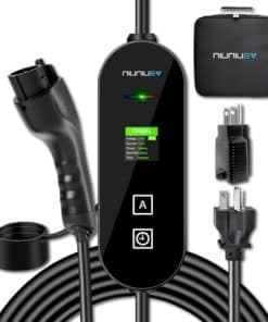 Cargador de Coche Eléctrico NIUNIUEV Nivel 1+2, 8 -Negro