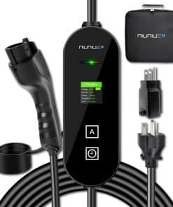 Cargador de Coche Eléctrico NIUNIUEV Nivel 1+2, 8 -Negro