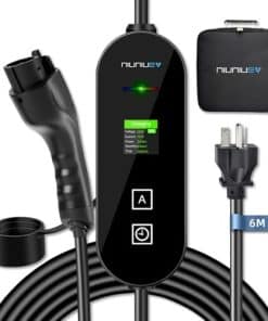 Cargador de Vehículo Eléctrico NIUNIUEV Nivel 1+2 Portátil,
