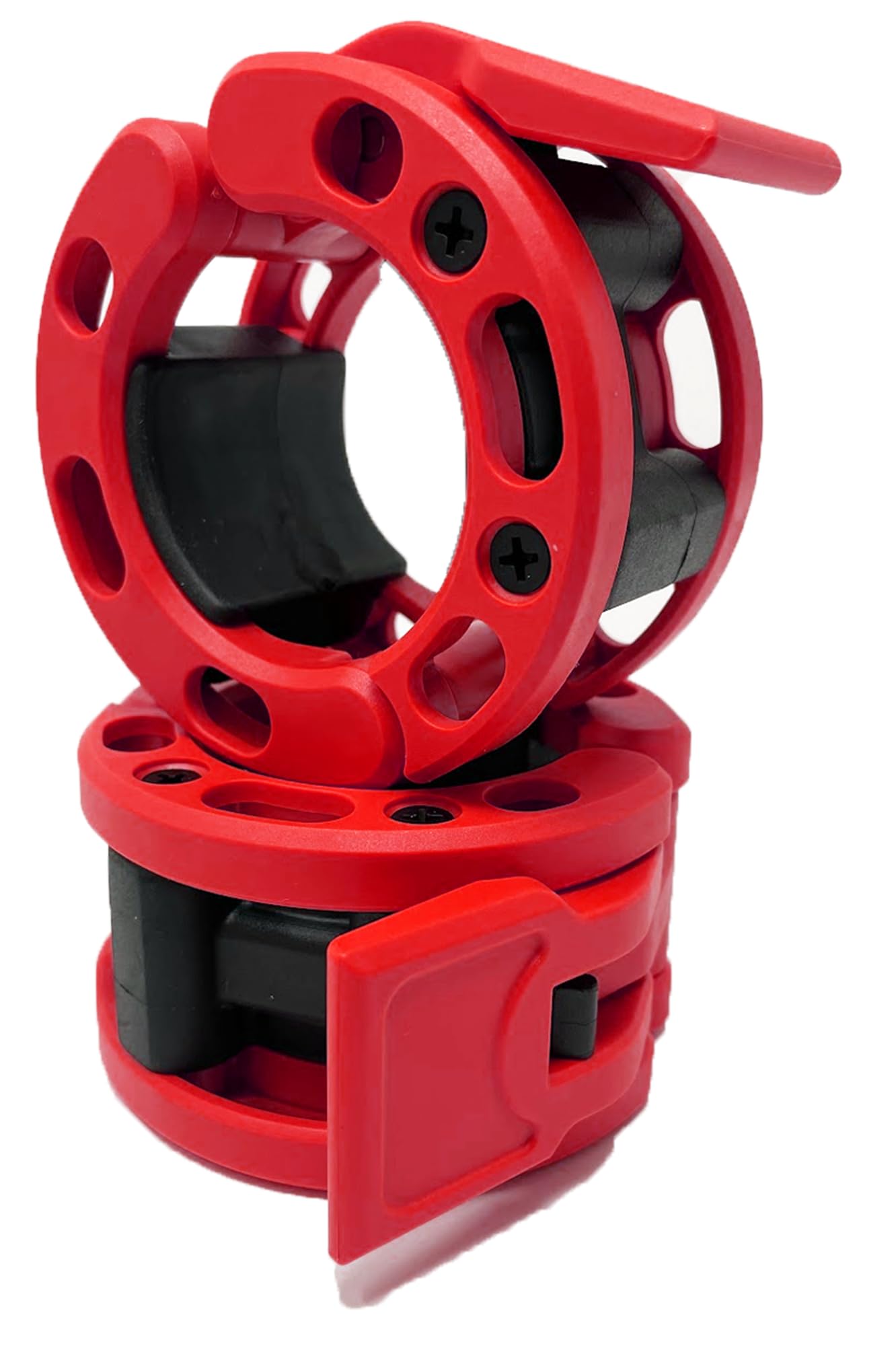 Abrazaderas de Barra Olímpica Clout -Rojo