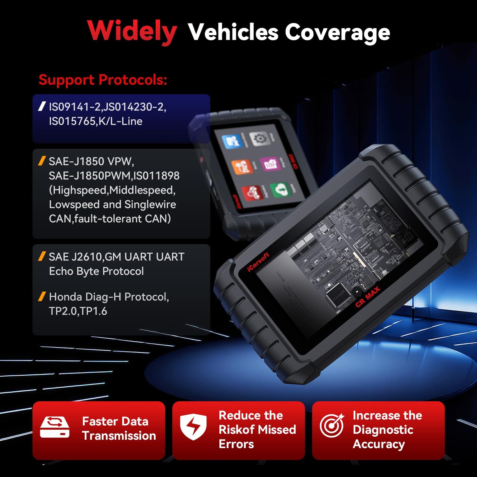 iCarsoft CR MAX 2025 Escáner Bidireccional de Sistema - Imagen 6