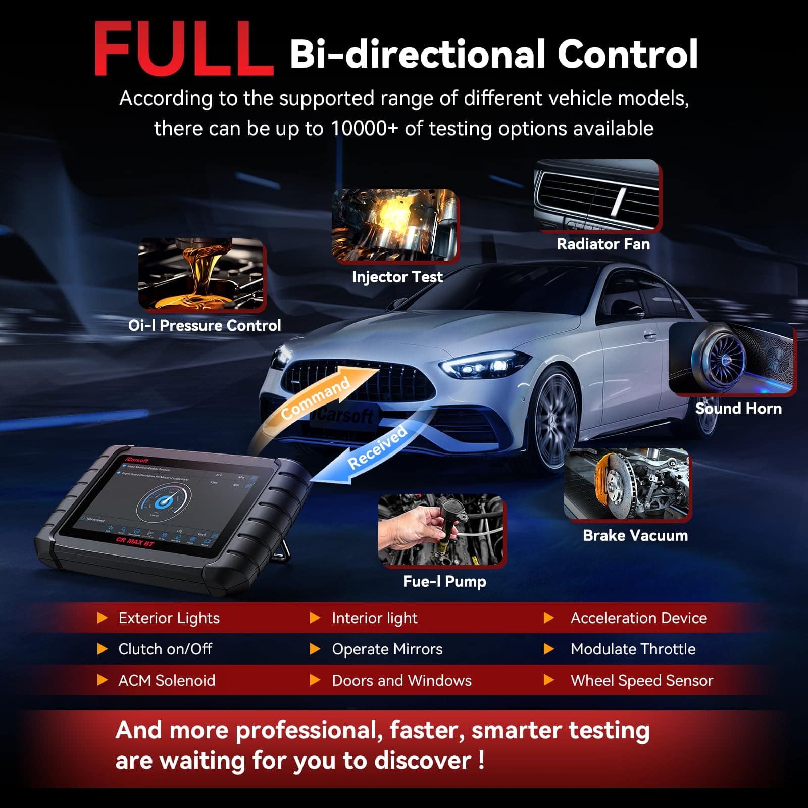 iCarsoft CR MAX 2025 Escáner Bidireccional de Sistema - Imagen 4