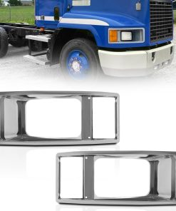 Bisel del faro cromado para camión Mack CH600 Par lado