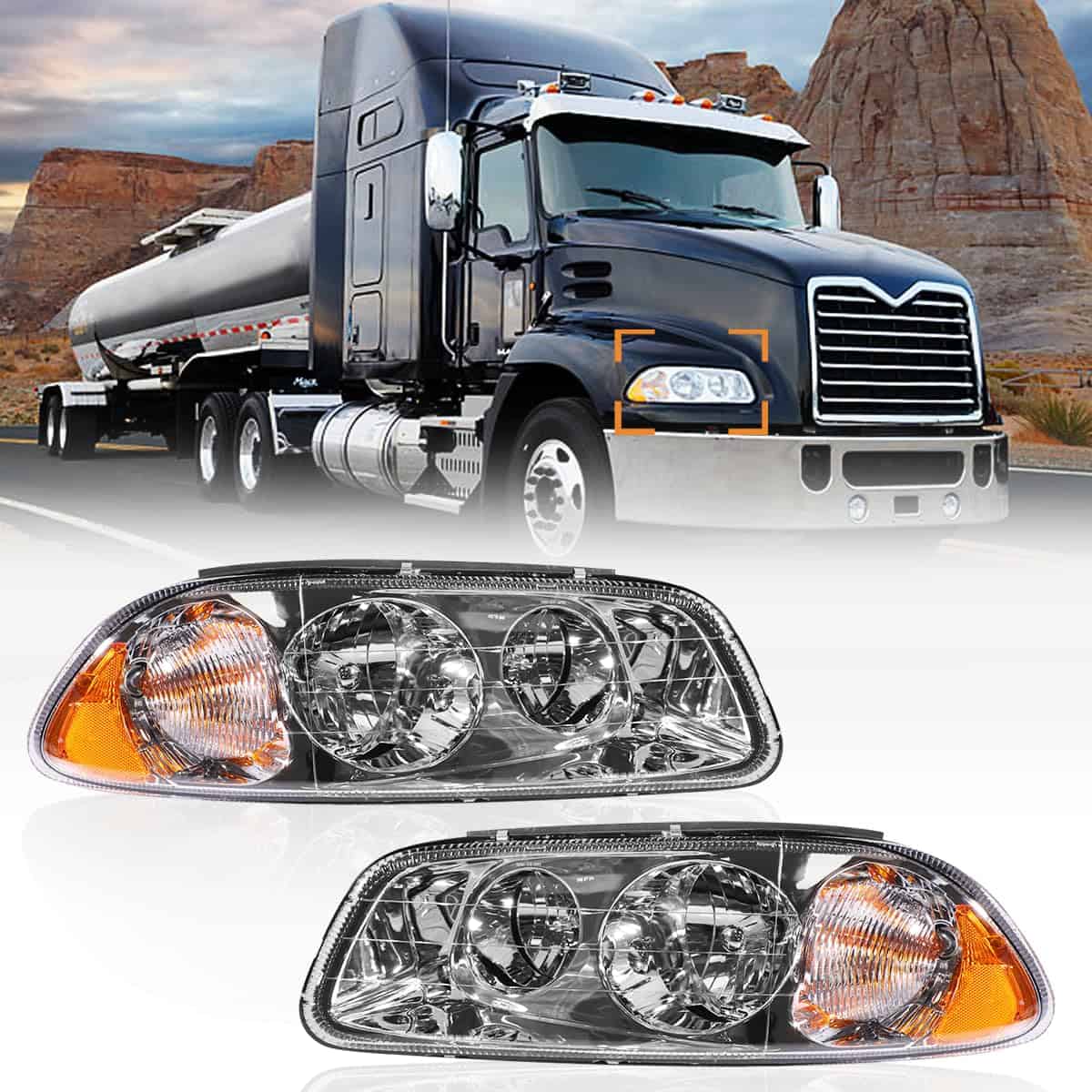 Conjunto de faros Hpdmauto para camión Mack Vision