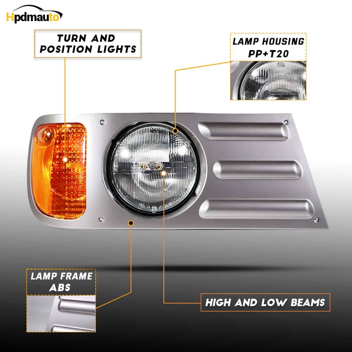 Ensamblaje de Faros para Mack CV Repuesto Lado Izquierdo - Imagen 3
