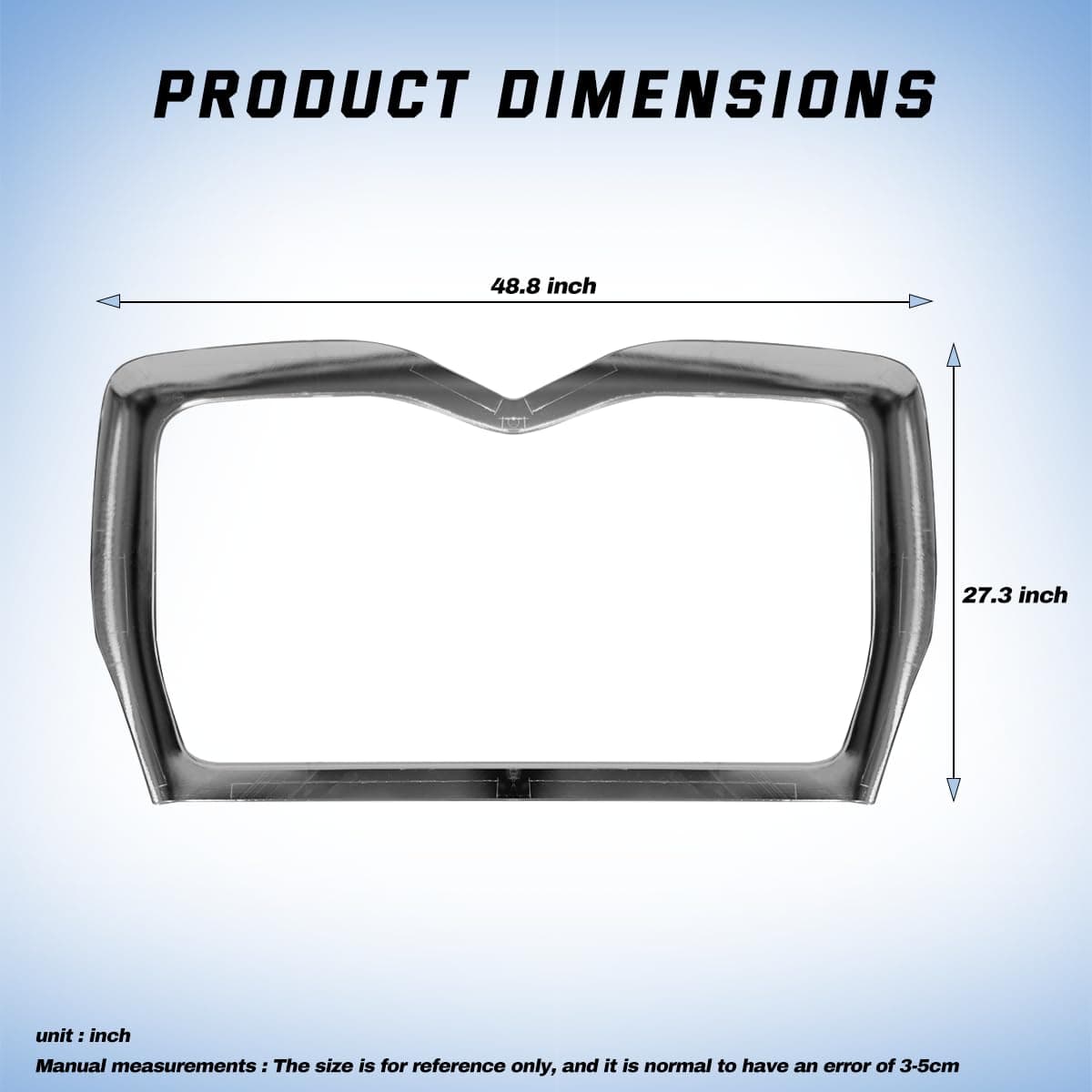 Marco de la parrilla cromada delantera para camiones - Imagen 7
