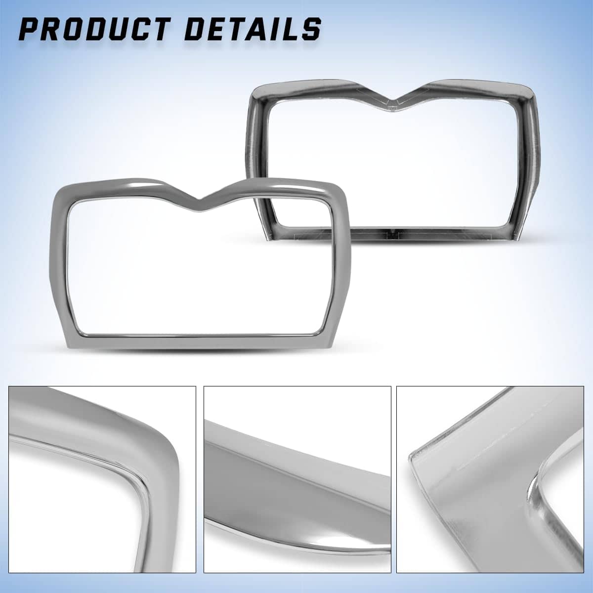 Marco de la parrilla cromada delantera para camiones - Imagen 3