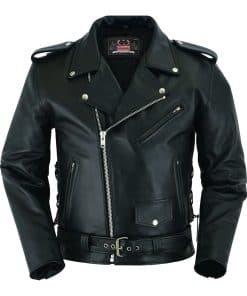 Chamarra de Cuero para Hombre - Estilo Clásico Premium de