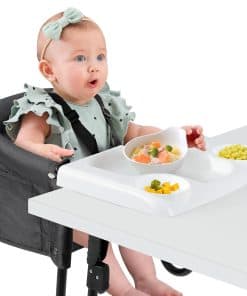 Silla de mesa para bebé con bandeja, segura silla alta que