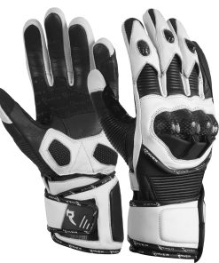 Guantes de Moto RAVEN Storm (Blanco,Negro, Talla S para