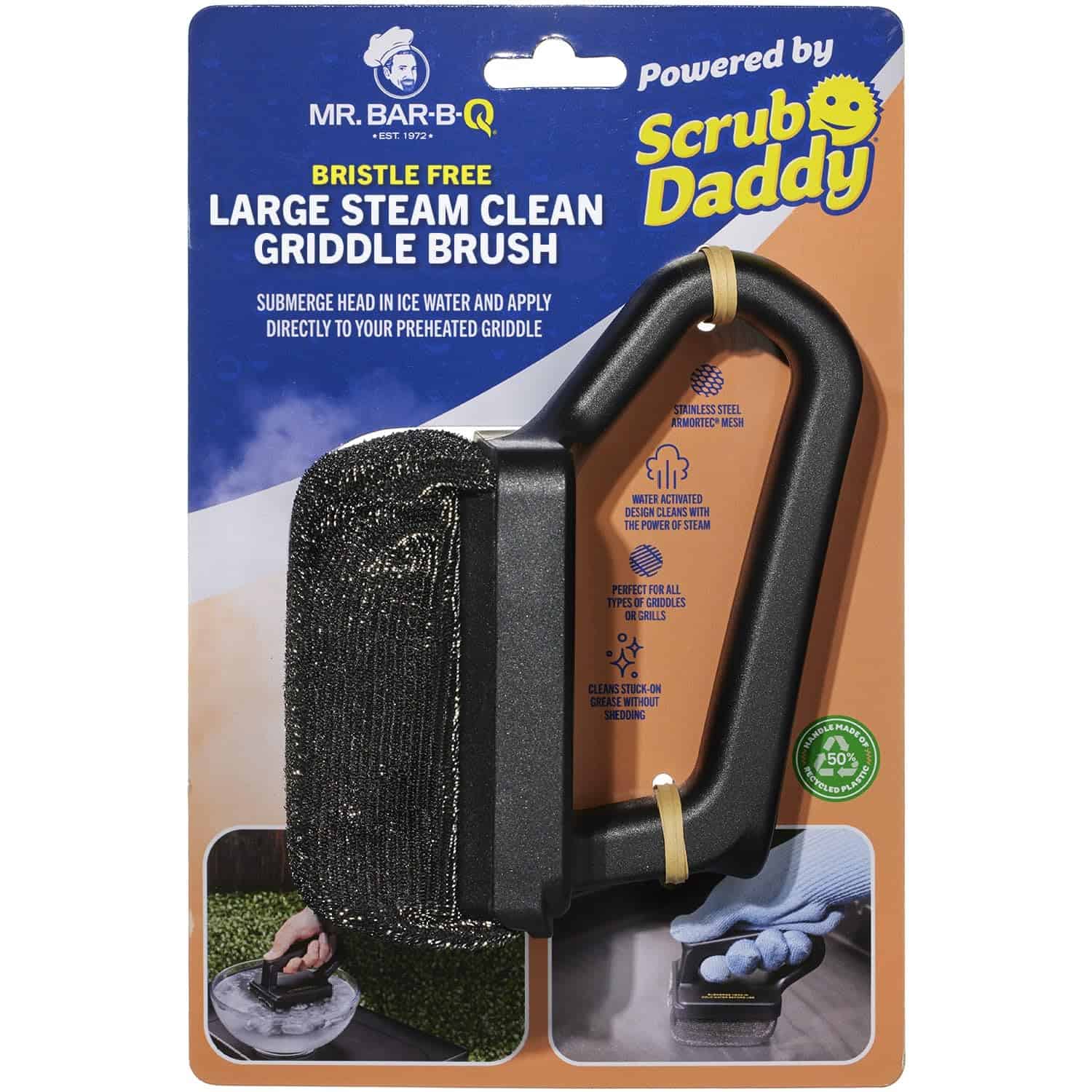 Cepillo Grande para Parrilla sin Cerdas Mr. Bar-B-Q con
