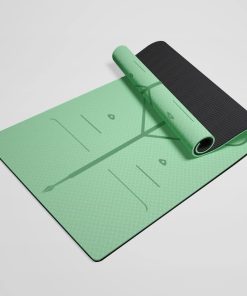 Tapete de Yoga Ecológico TPE - 183x61x0.8 cm, -Verde Mar