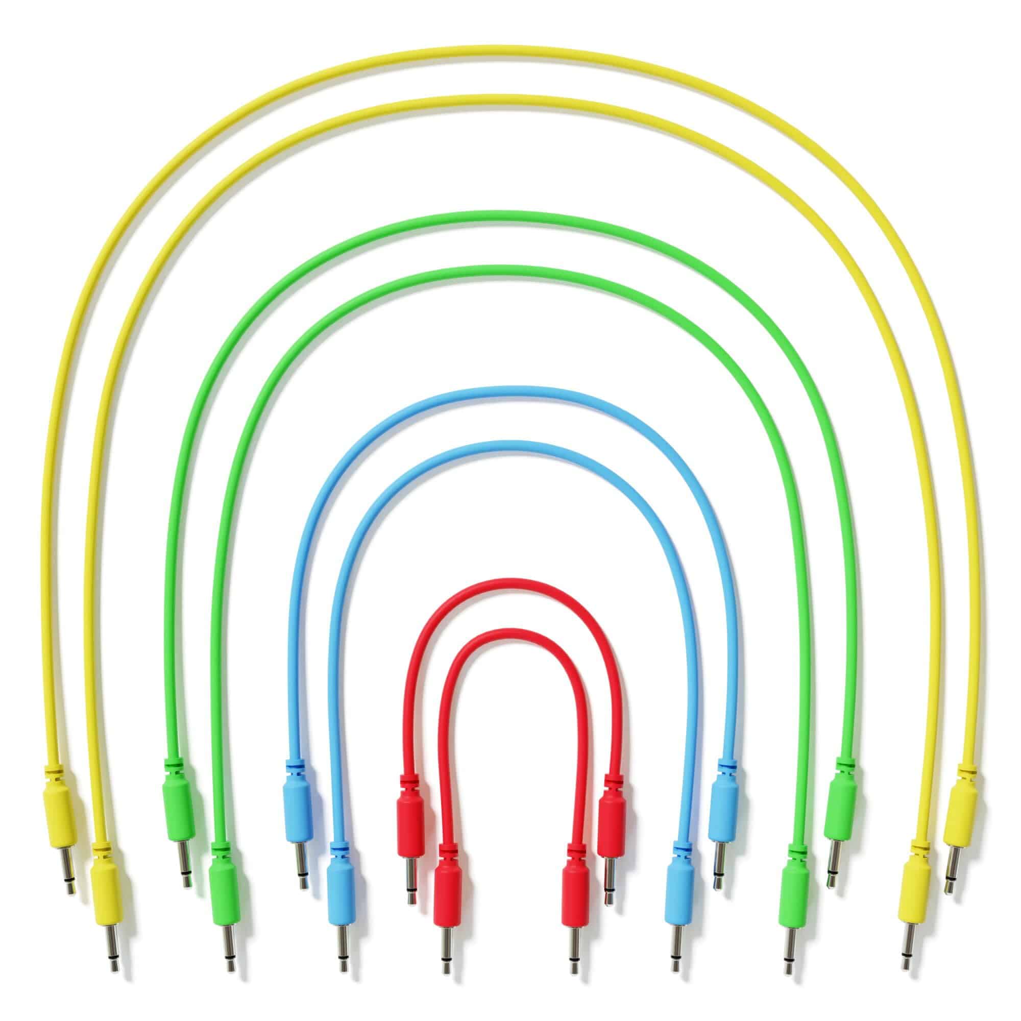 ExcelValley - Pack de 8 - Cables de Parcheo Modular Mono TS
