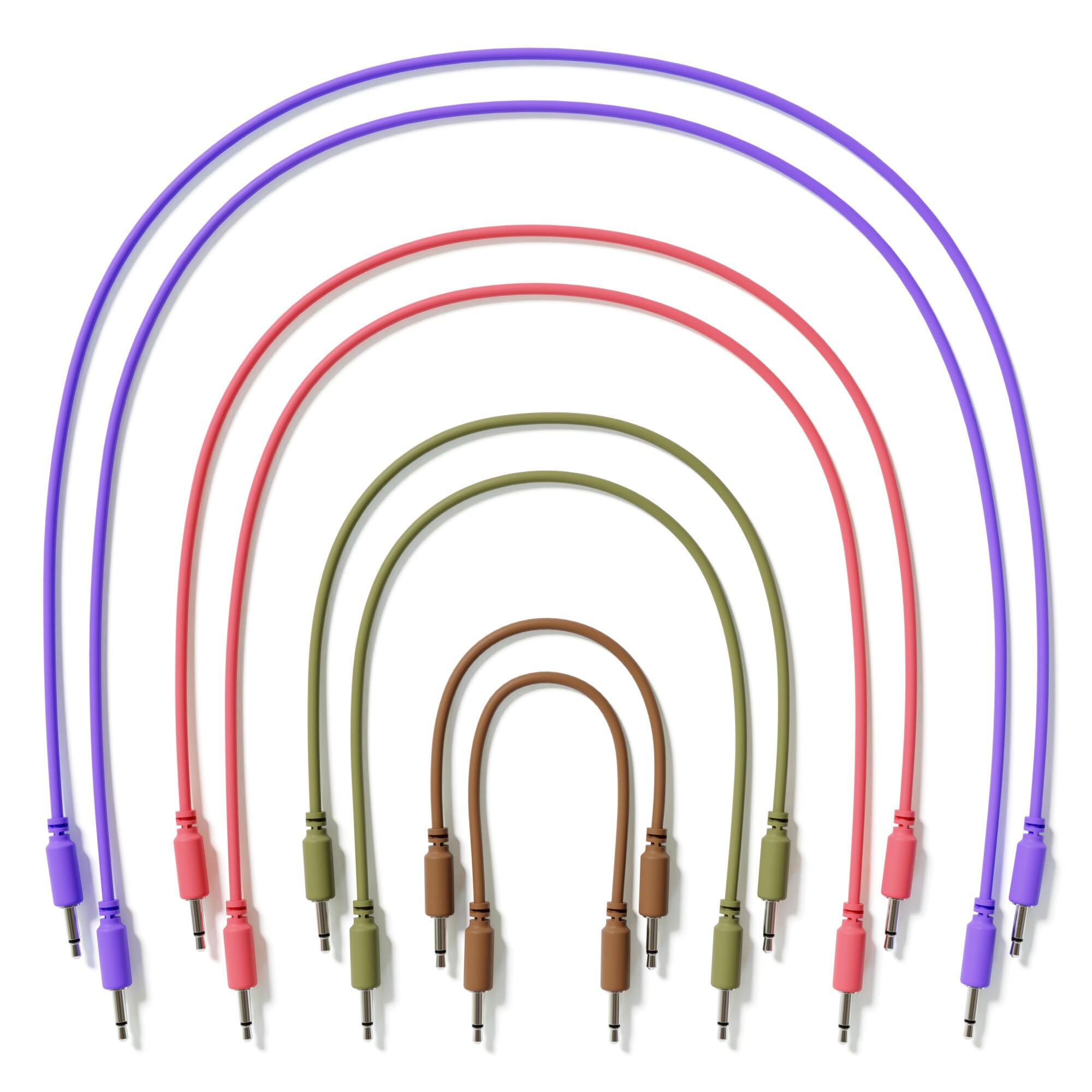 ExcelValley - Pack de 8 - Cables de Parche Modular Mono TS