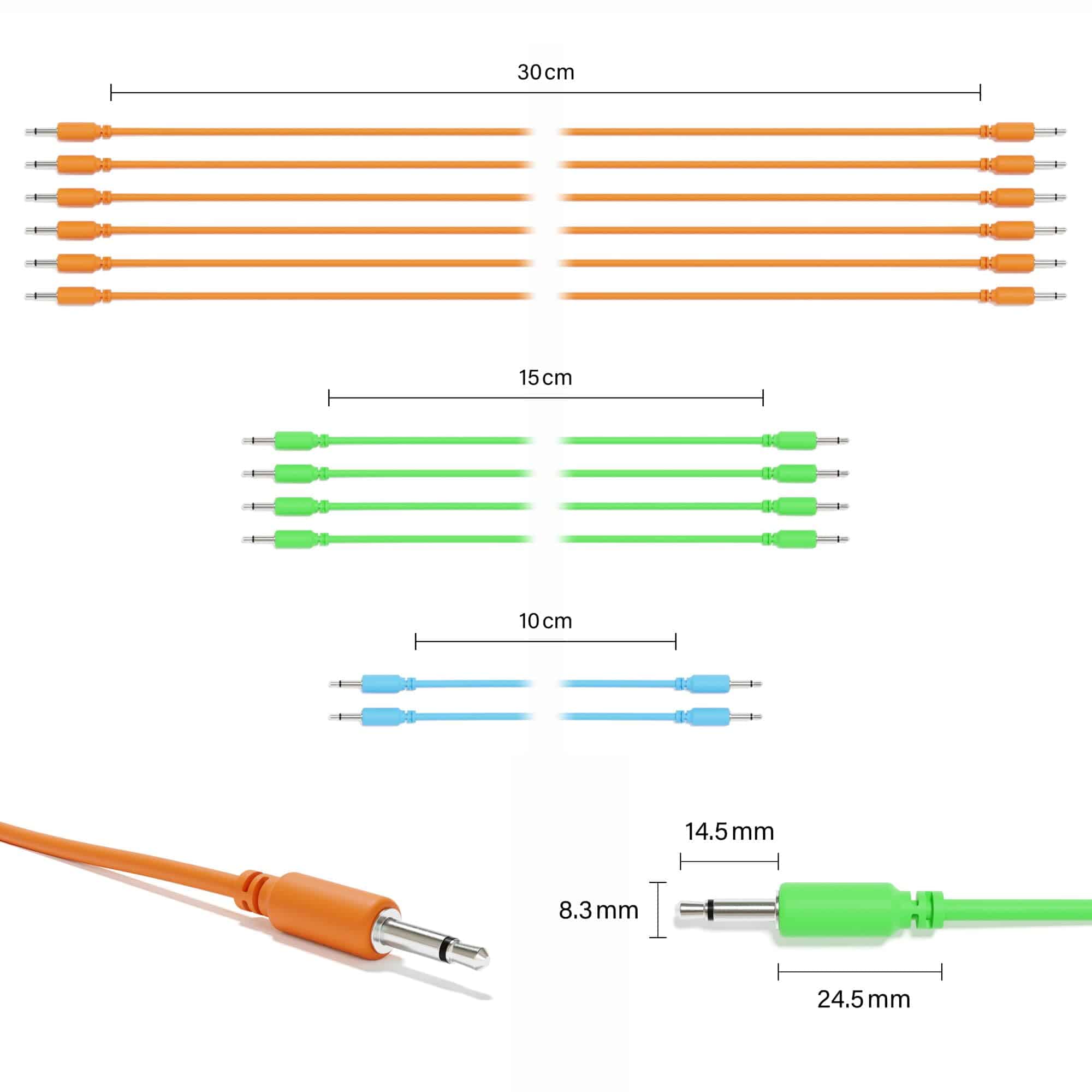 ExcelValley - 12-Pack - Cables de Parche Mono Modular TS - Imagen 3