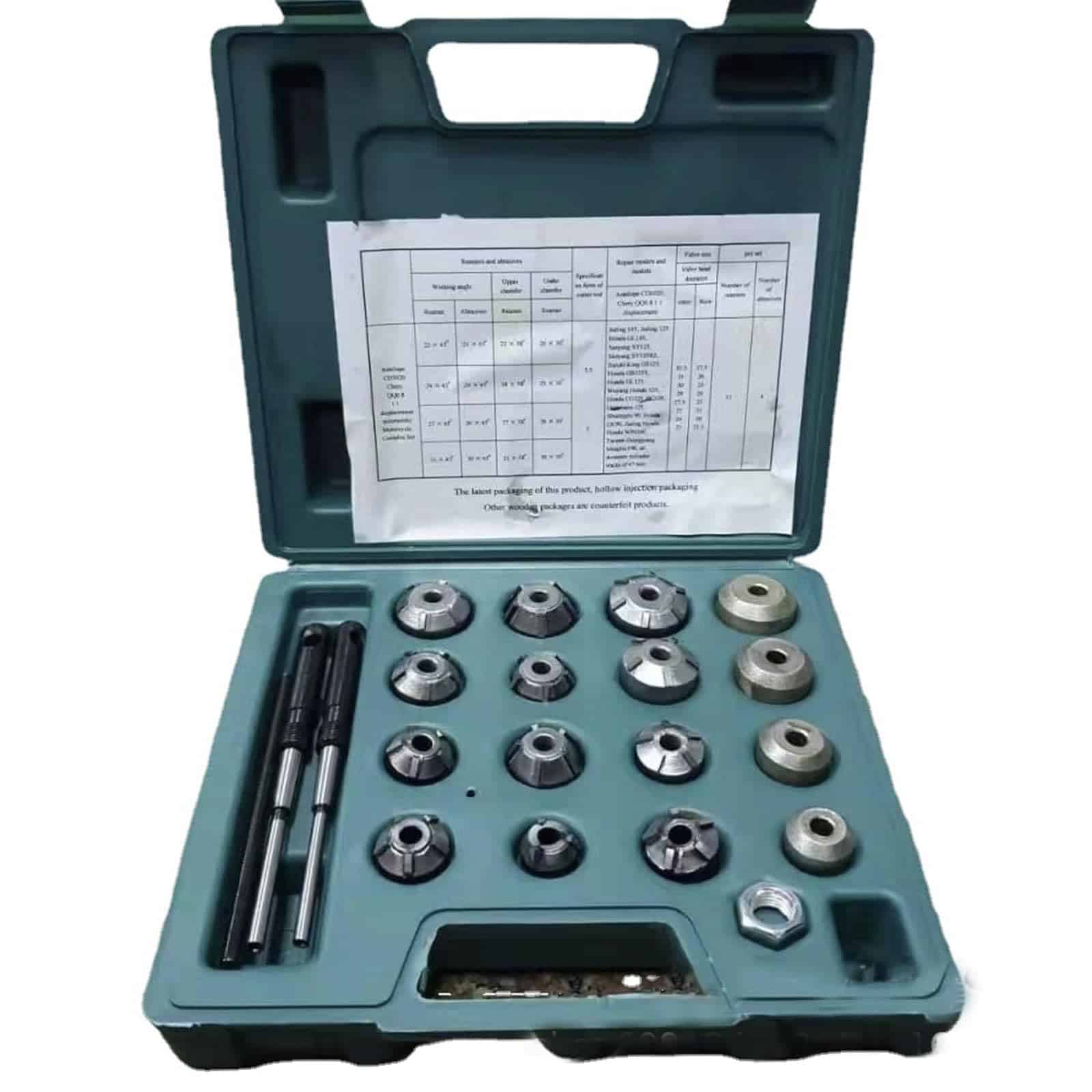 Juego de 20 cortadores de asiento de válvula, herramienta - Imagen 5