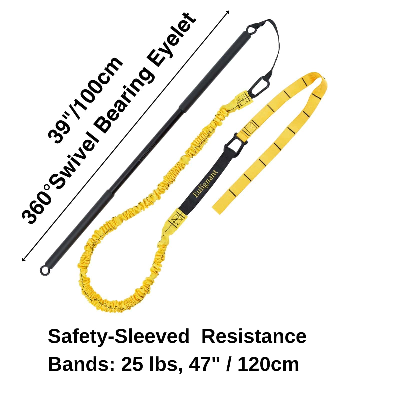 Barra Ponderada y Cordón de Resistencia para Entrenamiento - Imagen 3