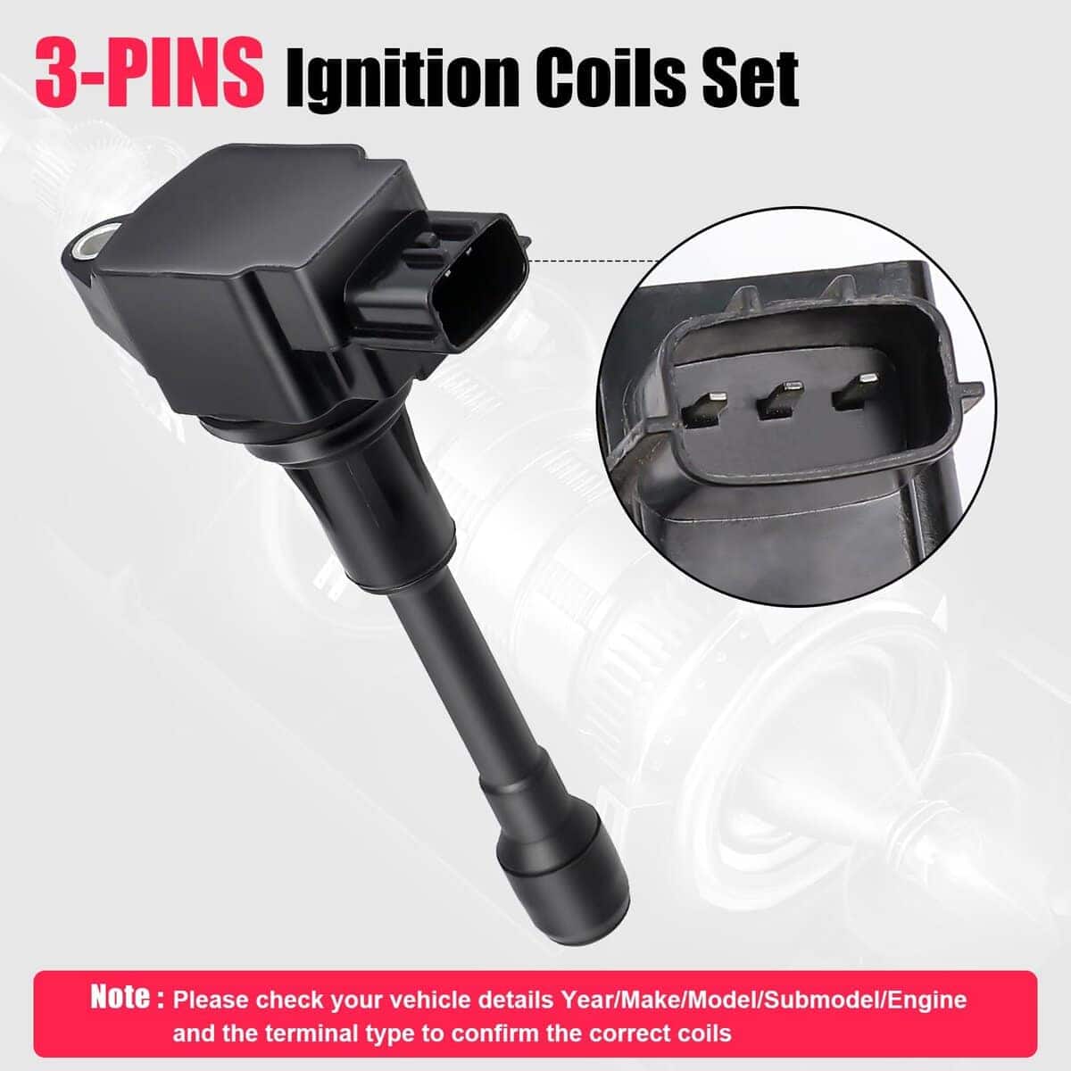 Paquete de 4 Bobinas de Encendido y Bujía Compatible con - Imagen 7