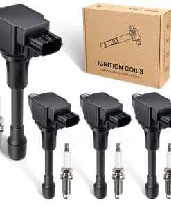 Paquete de 4 Bobinas de Encendido y Bujía Compatible con