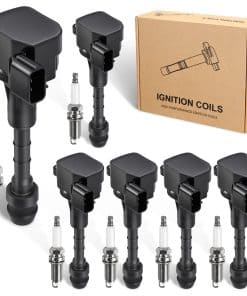6pcs Bobina de Encendido y Bujía Compatible con Nissan