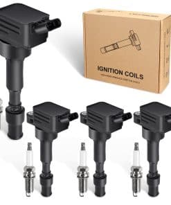 Paquete de 4 Bobinas de Encendido y Bujía Compatible con